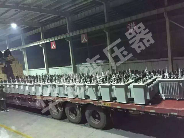 白城非晶合金变压器发货现场